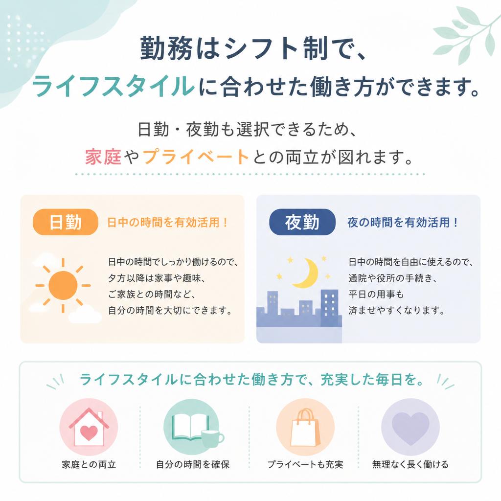 フレキシブルな勤務体制