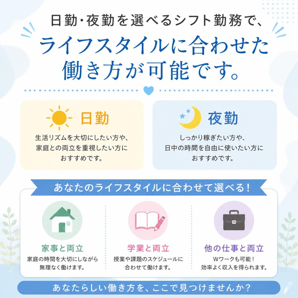 働きやすいシフト制