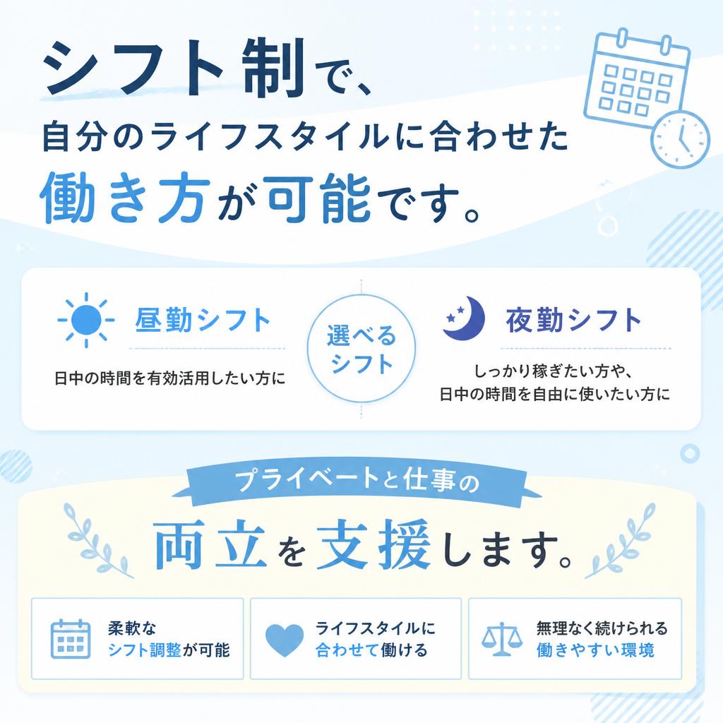 働きやすい勤務体系