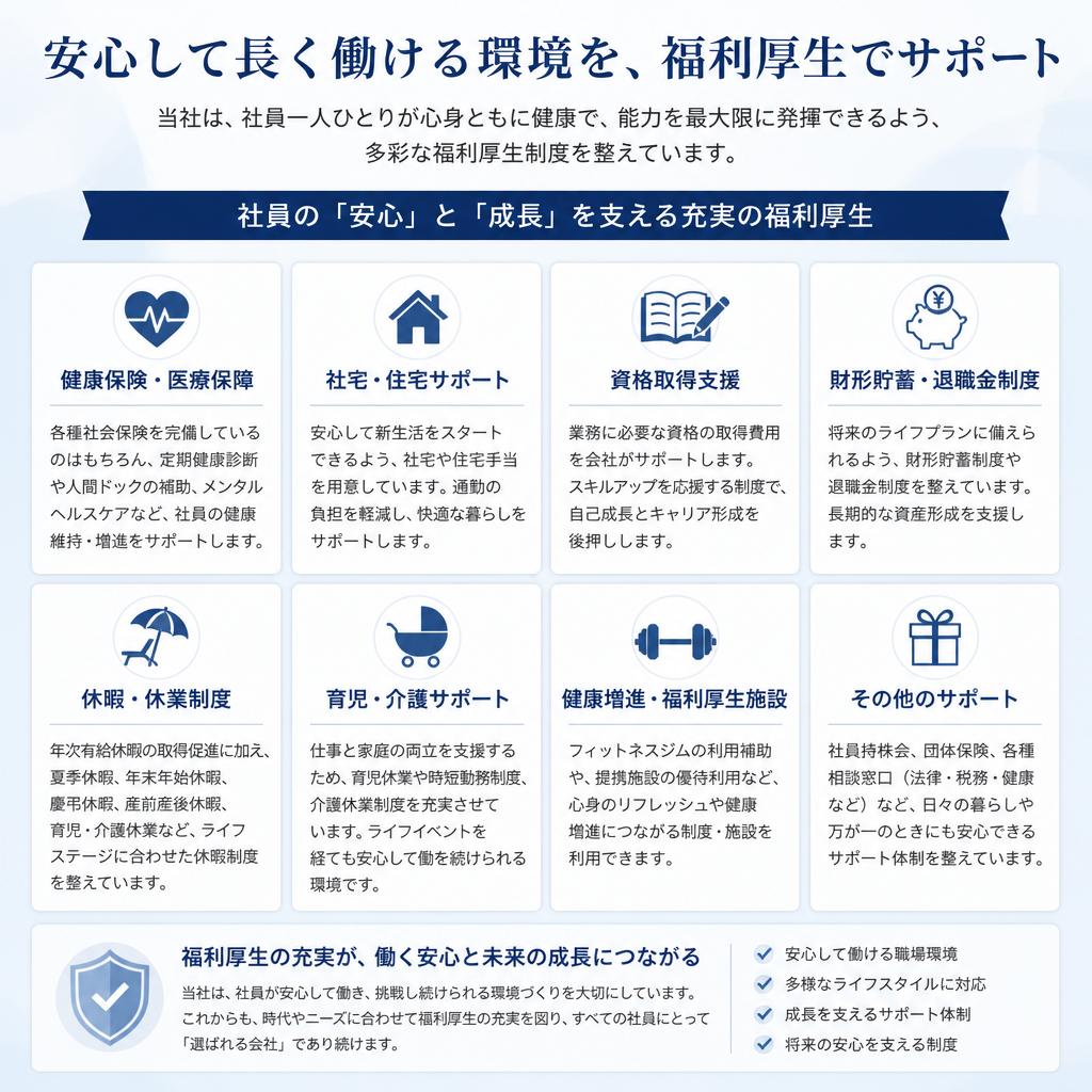 福利厚生が充実した理由