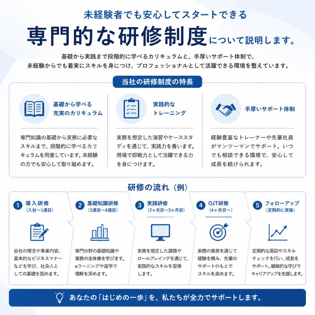 充実の研修制度