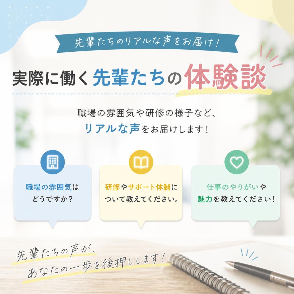 先輩スタッフの声