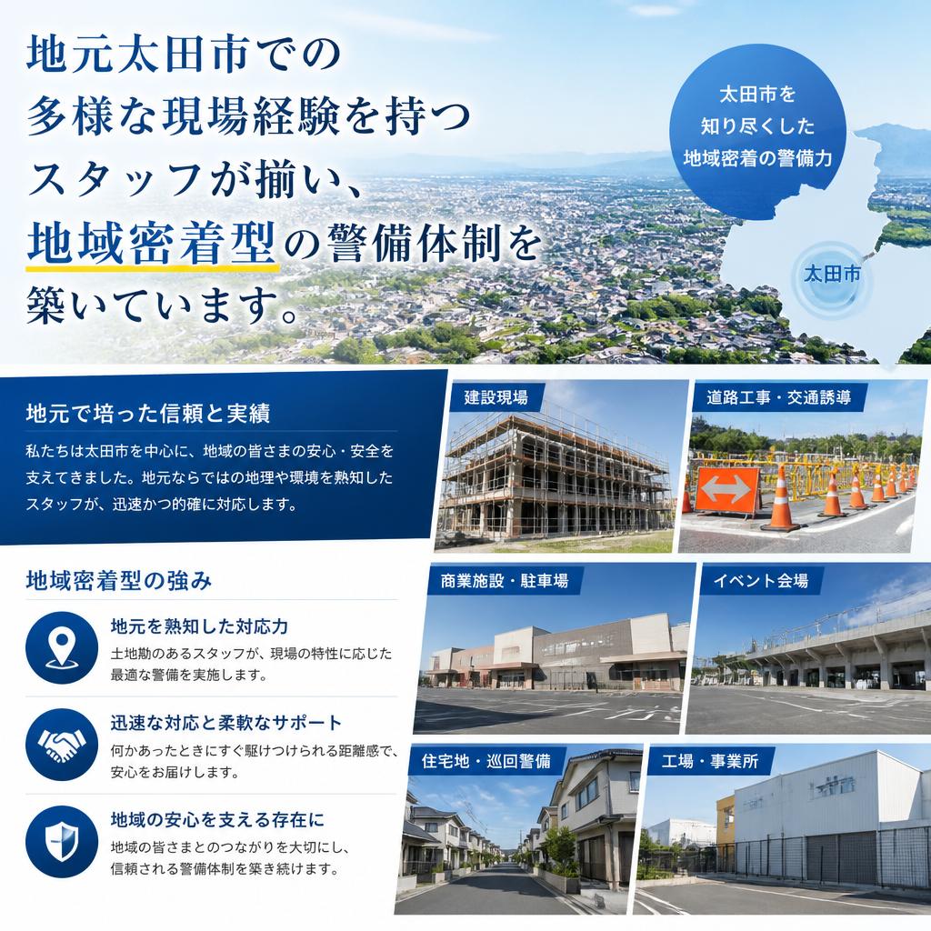地域に根ざした警備体制