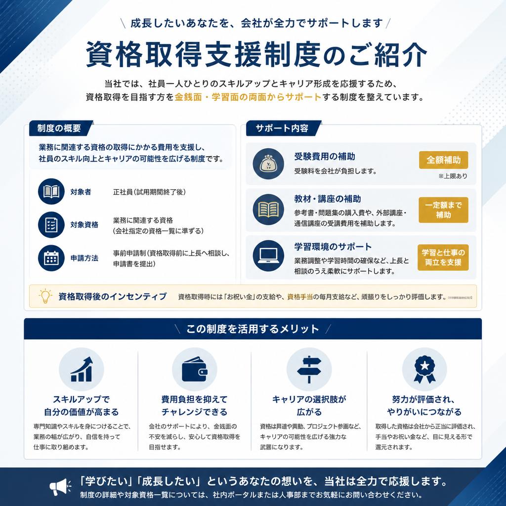 資格取得支援制度