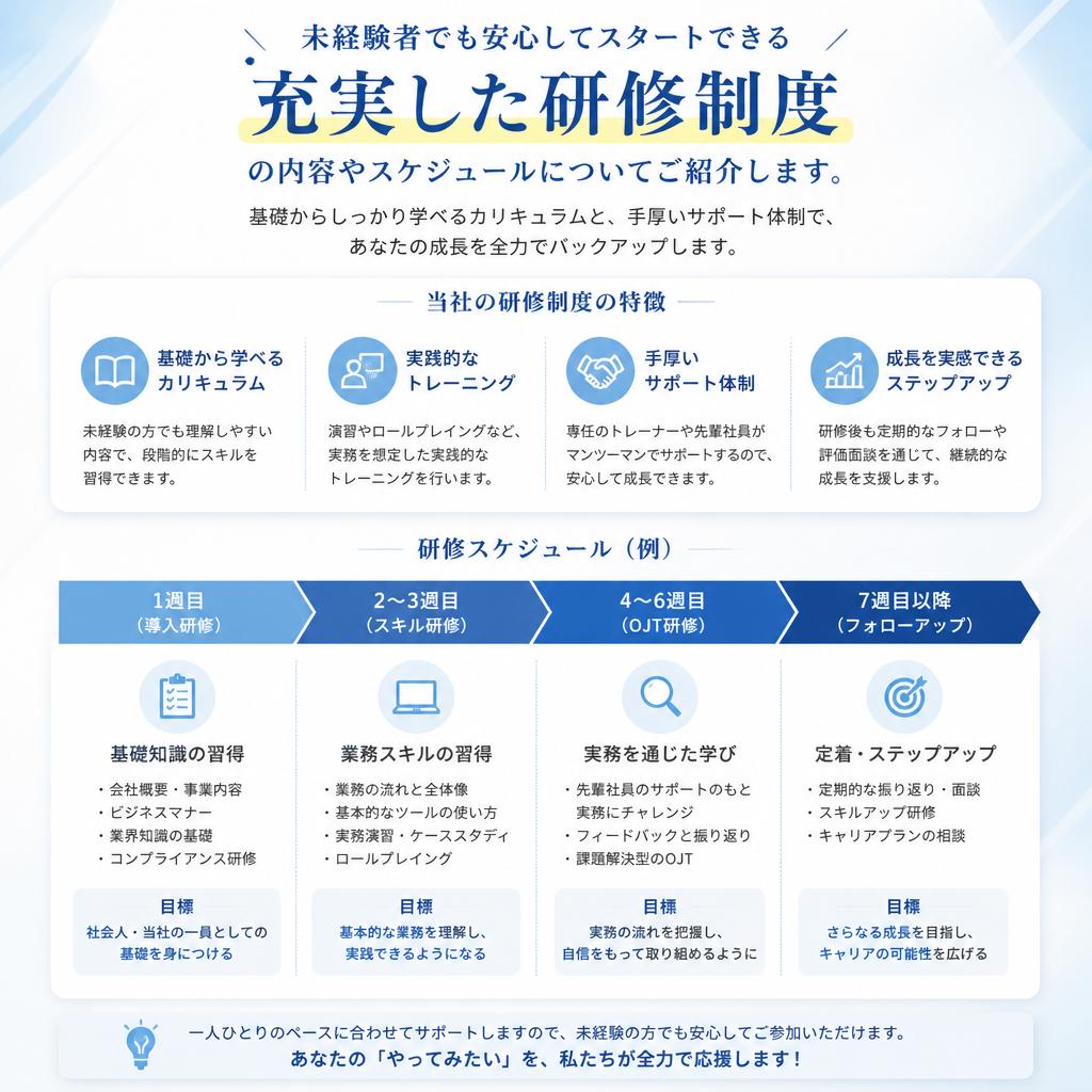 研修制度の充実